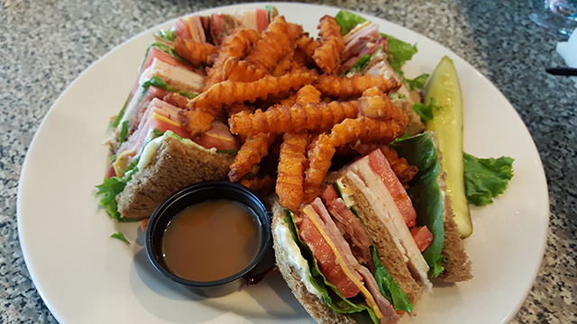 Club Sandwich at Benjamin's Roadhouse in Franklin, Pa